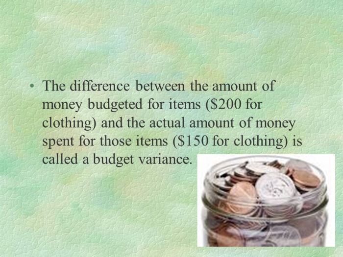 A man budgeted 0 a month for clothing