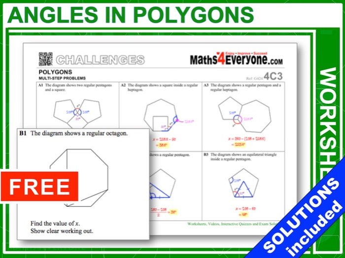 Angles of polygons coloring activity