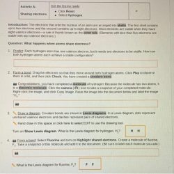 Student exploration covalent bonds answer key