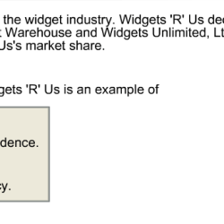 Suppose there are three firms in the widget industry