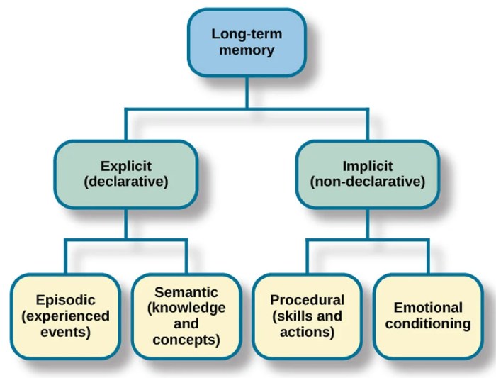 We encode implicit memories by means of